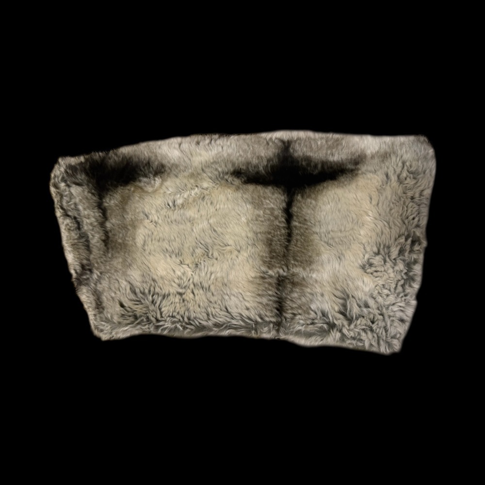 Faux Fur Snood in Gray, Black and a Brown Hue - Picture 1 of 4